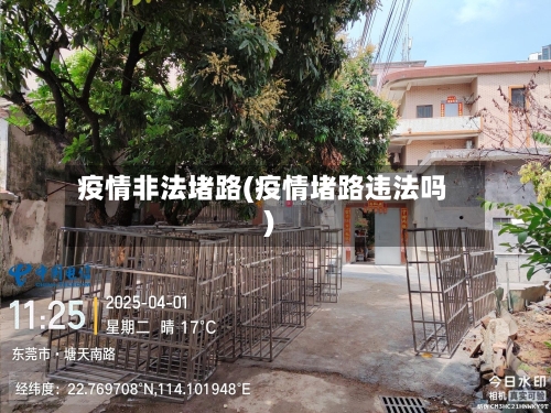 疫情非法堵路(疫情堵路违法吗)-第2张图片