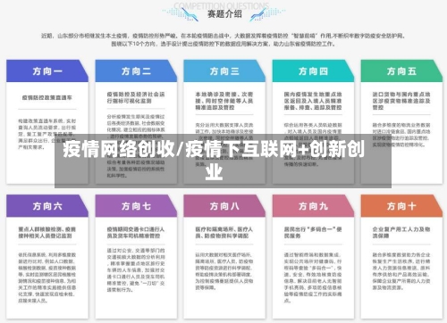 疫情网络创收/疫情下互联网+创新创业