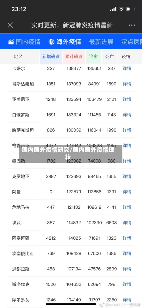 国内国外疫情研究/国内国外疫情现状